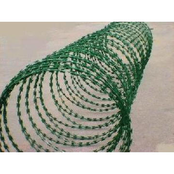 Razor Wire (PVC coated cross)